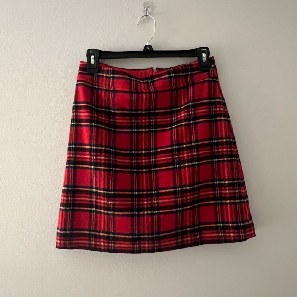 J.CREW Plaid Mini Skirt! Size: 0!